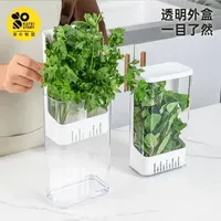 香菜小葱水培保鲜盒，冰箱收纳神器持久保鲜 #水培保鲜盒 #冰箱收纳神器 #香菜小葱保鲜 #大蒜香草水养 #厨房收纳保鲜
