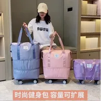 【三层扩展万向轮】大容量旅行出行可登机便捷干湿分离行李收纳袋#旅行箱 #行李箱收纳 #旅游