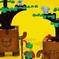 乐高Moc日赏 篇零：把“快乐盆栽”玩出复古味，这位乐高玩家太会了！