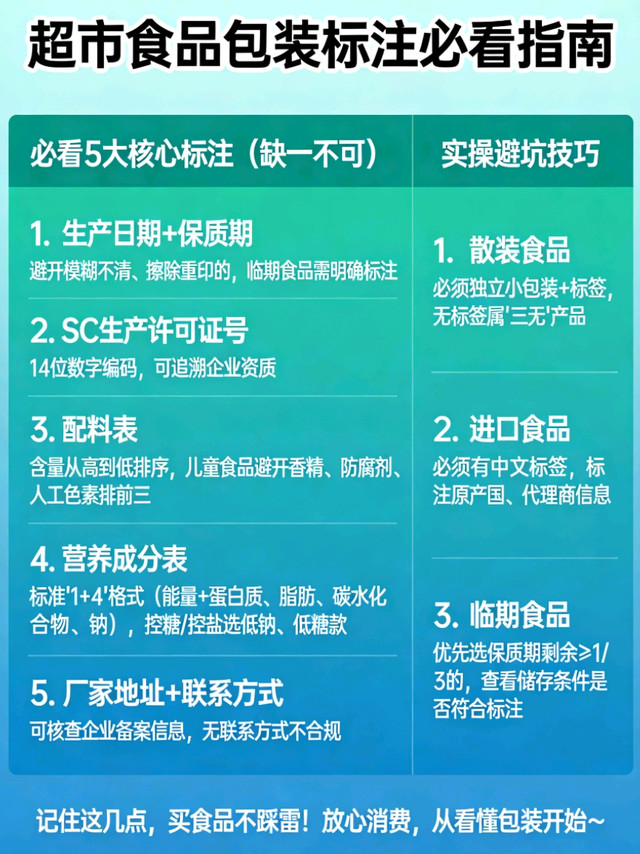 食品选购：教你1分钟看懂包装，避开90%坑