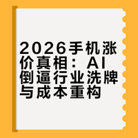2026国产手机集体涨价！千元机要消失了？
