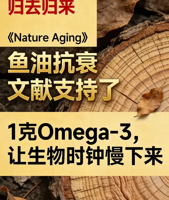 Nature Aging重磅：Omega-3联合运动延缓衰老实证研究
