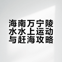 冲浪 浮潜 深潜 浆板在陵水万宁该怎么玩