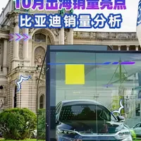 比亚迪10月出海销量全面分析来了 比亚迪10月出海，宋plus居全品类出海车型销量榜第一，元up快速上升，比亚迪甚至给海外推出定制版元up dmi，国内网友馋哭了 #dou是好车 #电车出海 #比亚迪出海 #汽车资讯 #带你懂车