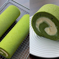 双层同烤蛋糕卷 · 抹茶口味超清新