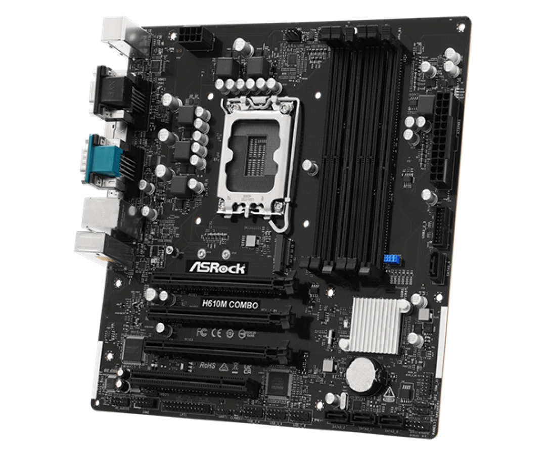 华擎发布混血版H610小主板：一条DDR4、两条DDR5