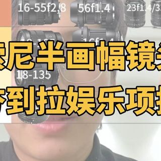 索尼半画幅镜头从夯到拉娱乐项排名