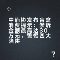 货不对板、售后延迟推诿 中消协发布盲盒消费提示