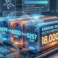 数码资讯 篇零：续航焦虑终结者？三星18000 mAh 硅碳电池曝光：手机电量翻四倍！