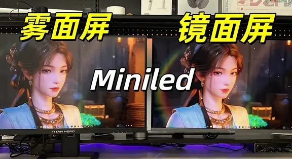 镜面屏和雾面屏的游戏体验差距有多大?_显示器_什么值得买