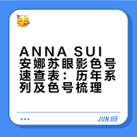 ANNA SUI 安娜苏多色眼影色号合集