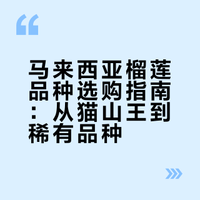 哇欧！在大马实现了榴莲自由