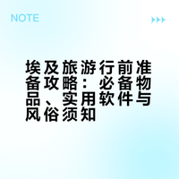 埃及旅游提早准备攻略篇之出行必备