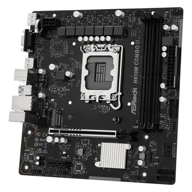 华擎发布H610M COMBO II主板双D5+单D4内存插槽，带PCIe 5.0显卡插槽