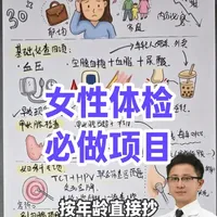 花一万买体检套餐就能筛癌？各年龄段女性体检清单，直接抄作业 #抖出健康知识宝藏#women的健康我们帮#更年期问题我来帮#围绝经期我来帮 #妇科问题我来帮