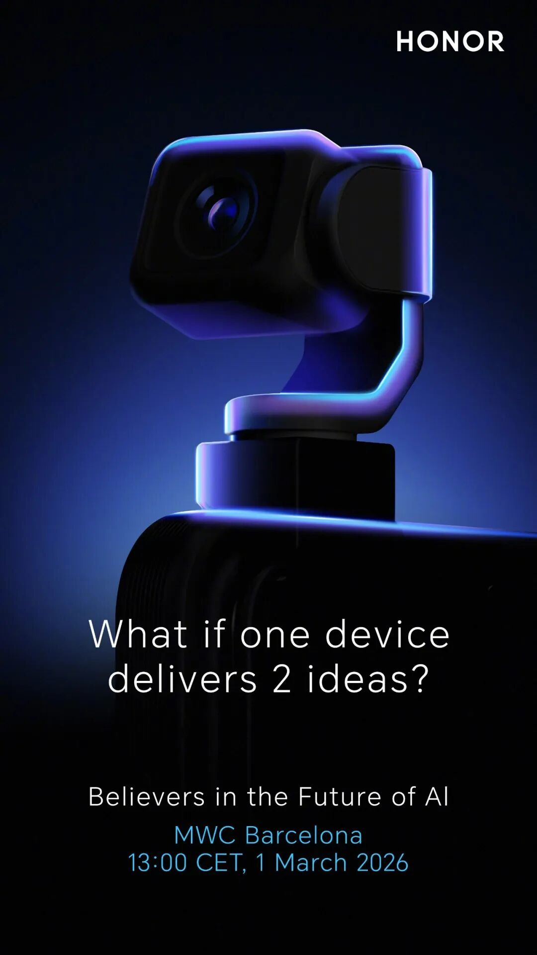 荣耀ROBOT PHONE发布会定档MWC2026