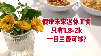 假设未来退休工资只有1800，一日三餐可够? 如何合理规划? 