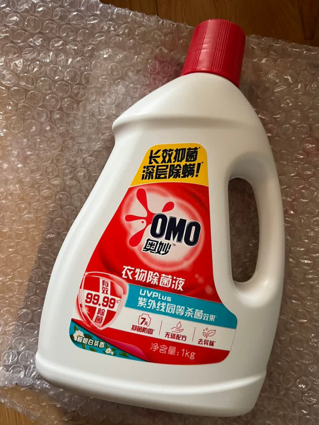 春日换季安心之选：奥妙衣物除菌液桉树白茶