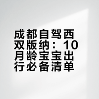 成都自驾版纳｜宝宝出行必备清单🧾