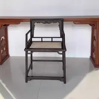紫光檀玫瑰椅，手工编织藤席面，一辈人用不坏的藤席！ #红木家具 #明清家具 #榫卯结构 #玫瑰椅