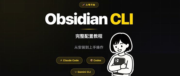 Obsidian CLI 基础配置教程 打造AI化的知识管理系统 Claude Code|Codex|GeminiCLI_服务软件_什么值得买