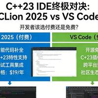 C++23 IDE终极对决：CLion 2025 vs VS Code，开发者该选付费还是免费