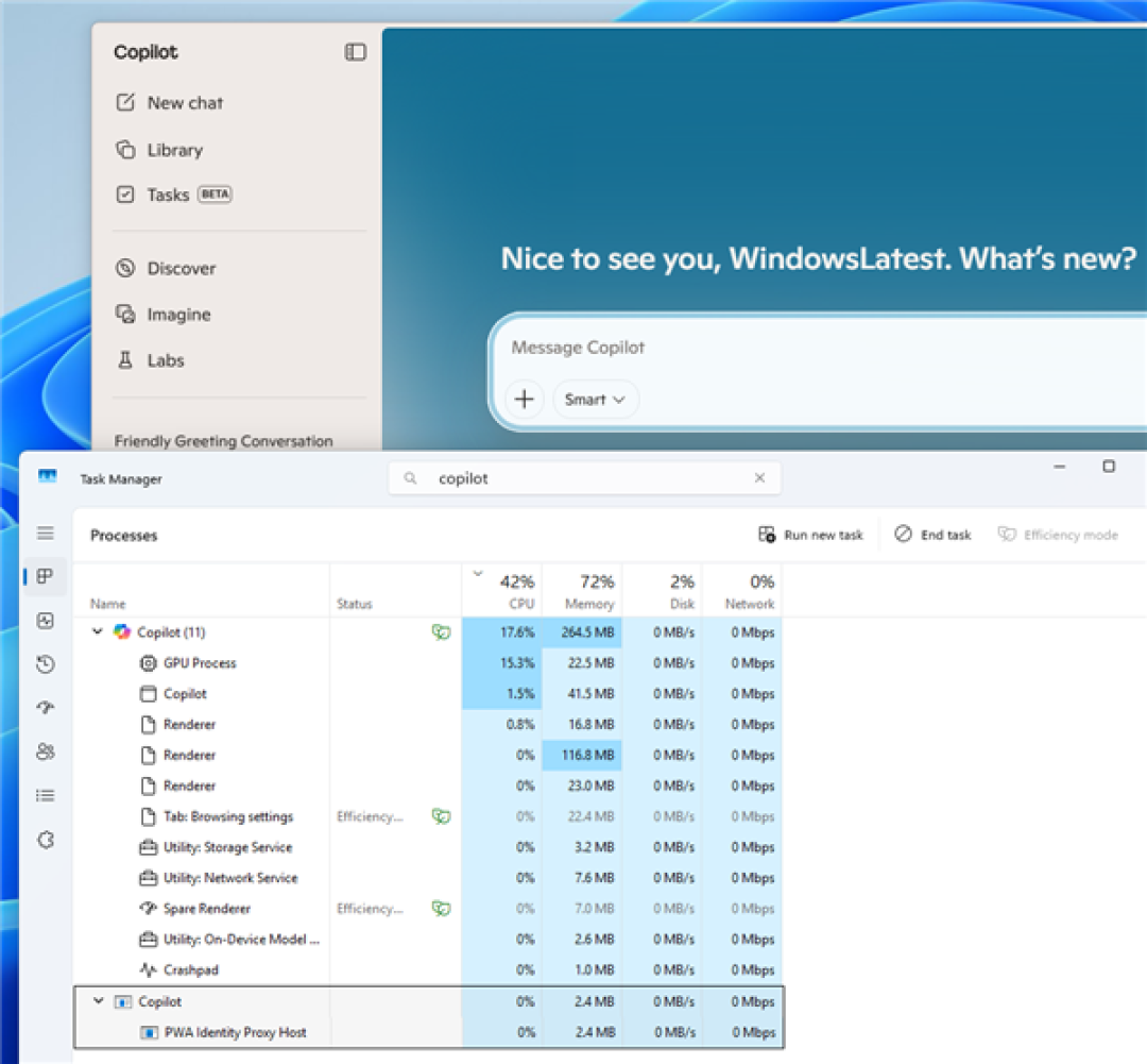 微软又开倒车!再次抛弃Win11原生Copilot:转向WebView套壳