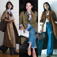 春天想要优雅，选“风衣+阔腿裤”就够了，4、50岁女人穿很时髦