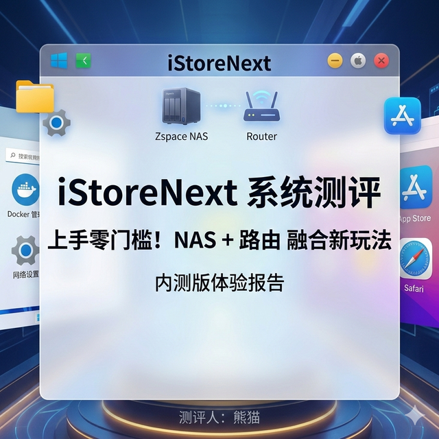 真成了？NAS+全屋路由解决系统，iStoreNext完成度一览