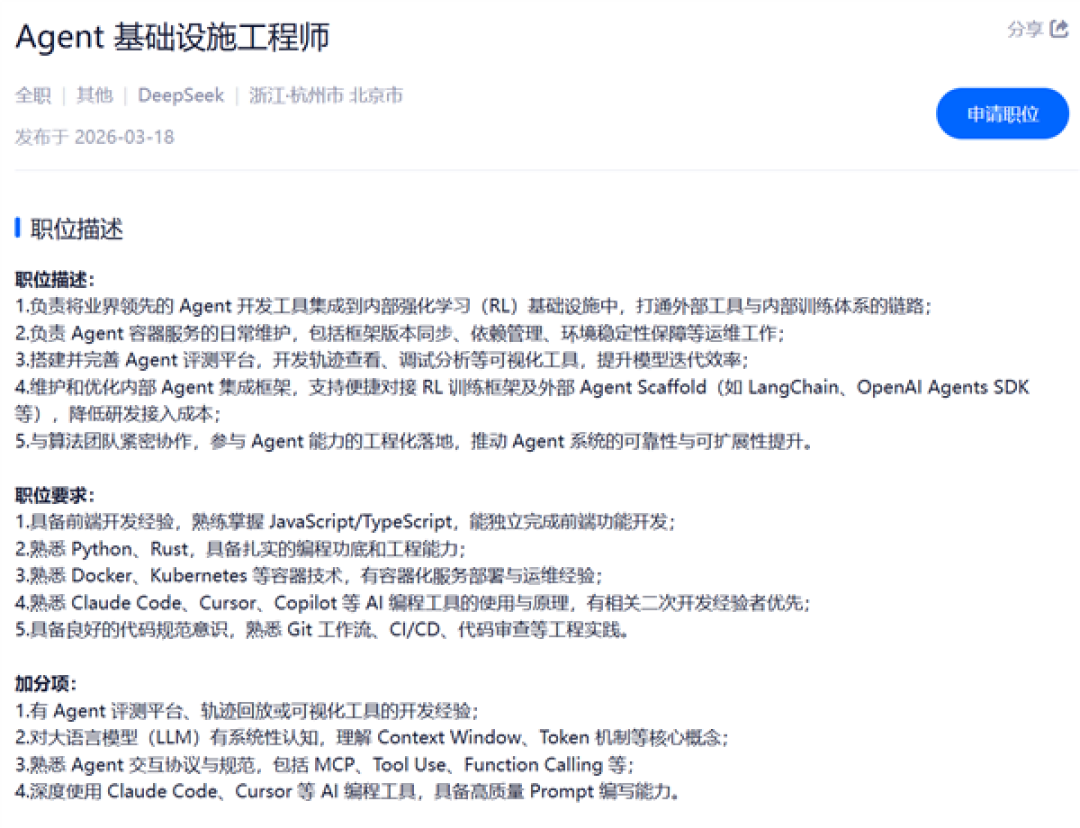 DeepSeek V4编程会是重点 新招聘泄露玄机:Claude来战
