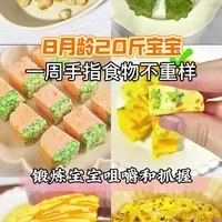 8月龄一周手指食物不重样,每天都是新口味!8月龄的宝宝要适当添加手指食物,可以锻炼宝宝咀嚼和抓握能力,每一款都软糯好吃,做法简单又营养,快给宝宝安排上吧~#一周辅食不重样 #创作者中心 #创作灵感 #手指食物 #小月龄辅食 @DOU+上热门