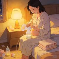 凌晨堵奶疼到慌！靠自己半小时通了，哺乳期真的破防了！结尾惊喜