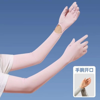 冰感防晒二合一！长款冰丝防晒手套，夏季户外全防护