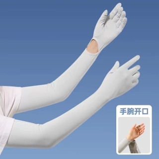 冰感防晒二合一！长款冰丝防晒手套，夏季户外全防护