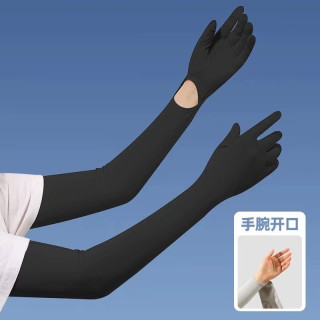 冰感防晒二合一！长款冰丝防晒手套，夏季户外全防护