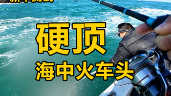 【蓝旗鱼路亚】极限在哪里？海中火车头，客串钓竿测试官，真狂！