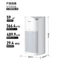 松下家用空气净化器除甲醛细菌花粉过敏源异味 PBW75C 购买分析
