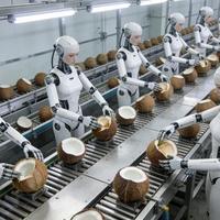 打工人饭碗不保？椰树招机器人10秒剥一个，还要求“长得像人”