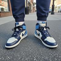 AJ1 Low海军蓝能打通勤？Cleanfit风潮下的百搭神话还是滤镜幻觉