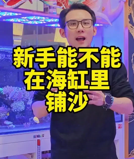 新手开海缸，第一大忌就是铺沙，新手不要问为什么，不要铺沙，不要铺沙，不要铺沙。#海缸日记 #海水鱼珊瑚 #皇海系统 #皇海huanghaisz