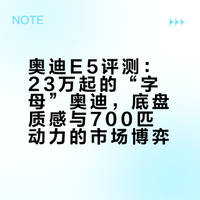 奥迪 E5 被忽视了…