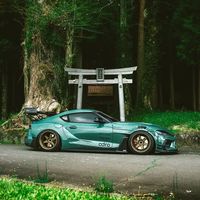 绿色的丰田Supra，这颜色的牛魔王第一次看到