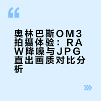 奥林巴斯JPG直出和RAW降噪对比