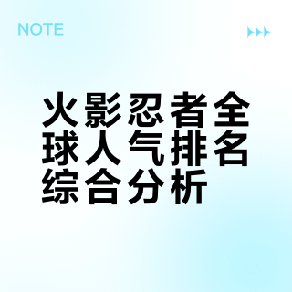 火影忍者全球人气排名