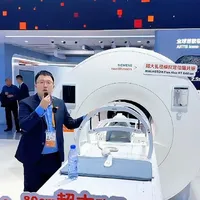 上海进博会，第一次直播就遇到李懋老师，特别的荣幸。#核磁共振 #医学影像 #李懋 #幽闭恐惧症