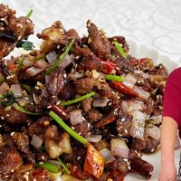 家常版孜然羊肉,不油炸一次成功!这个炒羊肉秘诀!比羊肉串还香
