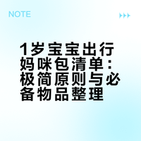 1岁宝宝出行妈咪包丨拒绝焦虑，这些就够了