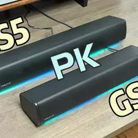 同门PK - 创新GS3 VS 创新GS5 很多网友都让我制作一期创新Sound Blaster GS3和GS5的对比视频，既然大家这么想看，那么今天这期内容，就让我带你们了解这两款来自同一品牌的同系列游戏条形音箱之间的差距究竟有多大。