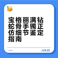 新手进！宝格丽满钻蛇骨手镯正仿细节
