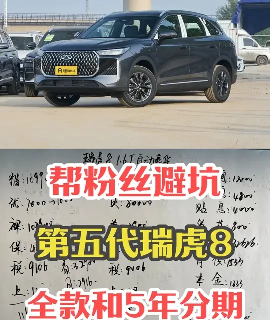 优惠7000，1.6T爆发200马力，详解2026款瑞虎8 #奇瑞汽车 #2026款瑞虎8 #抖音汽车 #汽车知识分享 #带你懂车